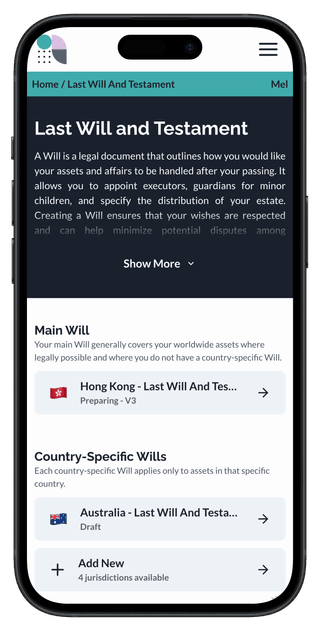 NobleWills mockup